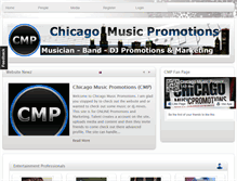 Tablet Screenshot of chicagomusicpromotions.com